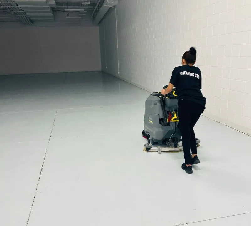 Floor maintenance in commercial facility