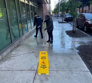 Facade and side walk maintenance of NYC commercial facility